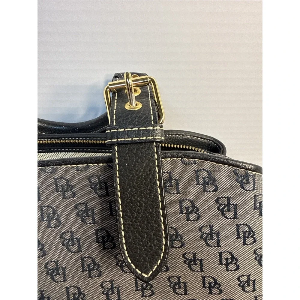 Authentic Dooney & Bourke Signature Monogram 2pc Satchel & Wallet Set